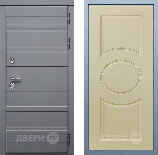 Входная металлическая Дверь Дива МД-39 Д-8 Шампань в Голицыно