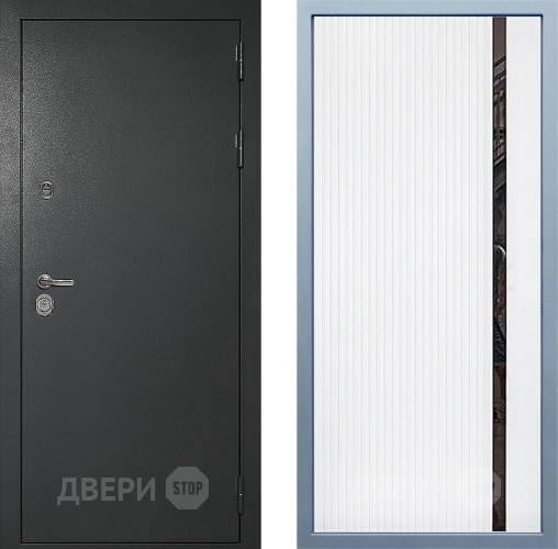 Входная металлическая Дверь Дива МД-40 Титан МХ-46 Белый матовый в Голицыно
