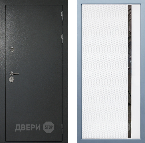 Входная металлическая Дверь Дива МД-40 Титан МХ-47 Белый матовый в Голицыно