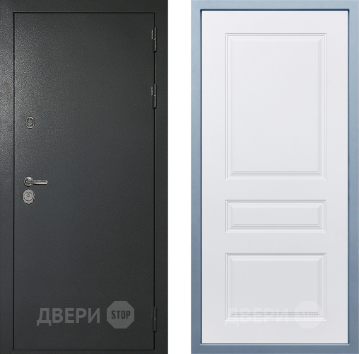 Входная металлическая Дверь Дива МД-40 Титан Д-13 Белый в Голицыно