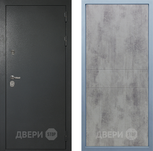 Входная металлическая Дверь Дива МД-40 Титан М-1 Бетон темный в Голицыно