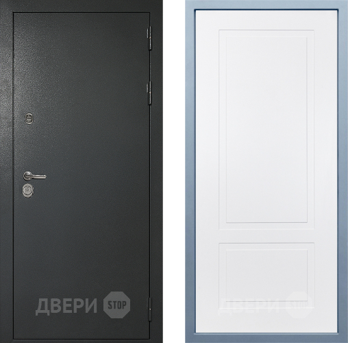 Входная металлическая Дверь Дива МД-40 Титан Н-7 Белый в Голицыно