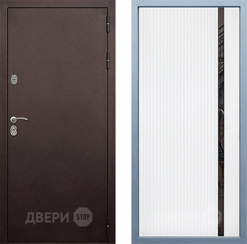 Дверь Дива МД-40 Медь МХ-46 Белый матовый в Голицыно