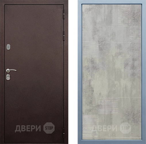 Входная металлическая Дверь Дива МД-40 Медь Д-4 Бетон темный в Голицыно