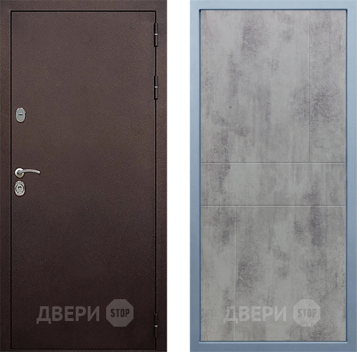 Дверь Дива МД-40 Медь М-1 Бетон темный в Голицыно