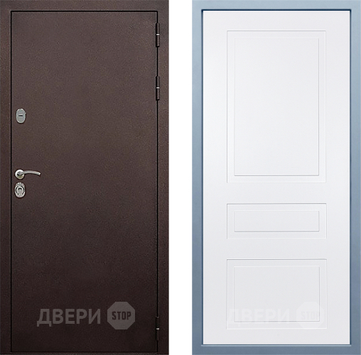 Дверь Дива МД-40 Медь Н-13 Белый в Голицыно