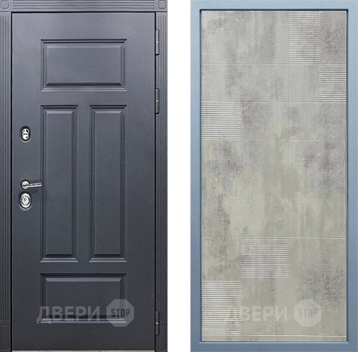 Входная металлическая Дверь Дива МХ-29 STR Д-4 Бетон темный в Голицыно