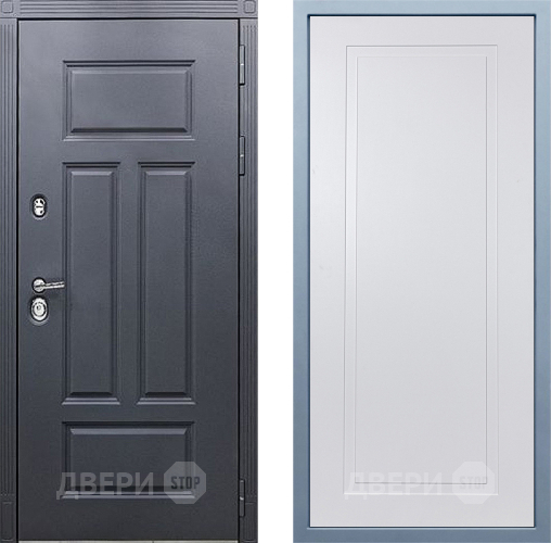 Входная металлическая Дверь Дива МХ-29 STR Н-10 Белый в Голицыно