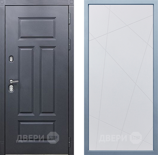 Входная металлическая Дверь Дива МХ-29 STR Д-11 Белый в Голицыно