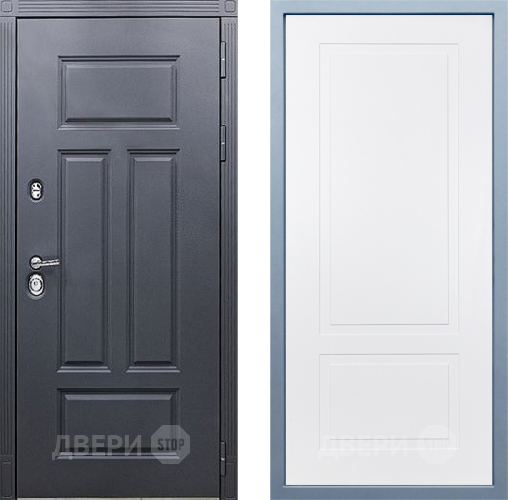 Входная металлическая Дверь Дива МХ-29 STR Н-7 Белый в Голицыно