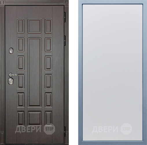 Входная металлическая Дверь Дива МХ-53 STR Н-1 Белый в Голицыно
