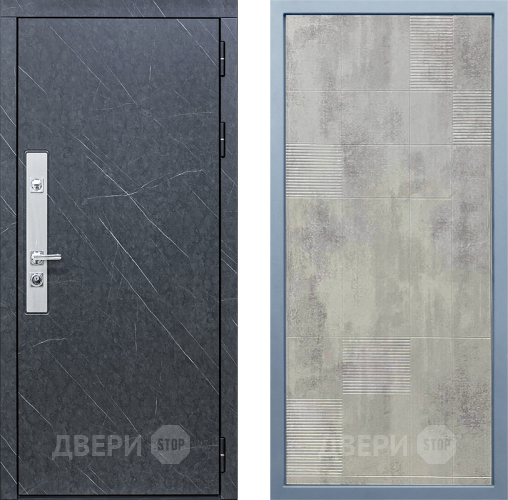 Входная металлическая Дверь Дива МХ-26 STR Д-4 Бетон темный в Голицыно