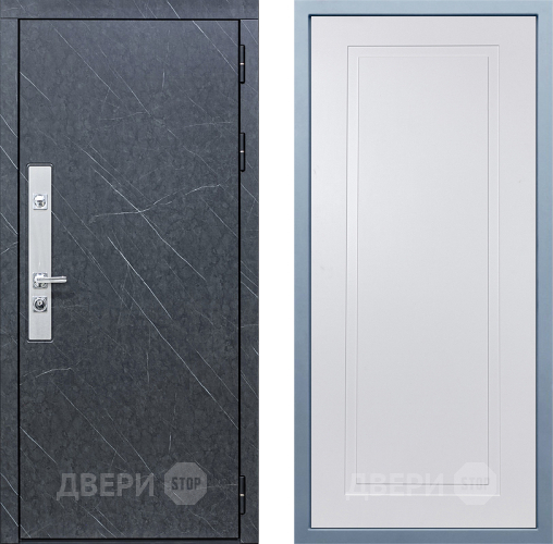 Входная металлическая Дверь Дива МХ-26 STR Н-10 Белый в Голицыно