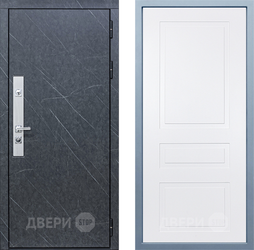 Входная металлическая Дверь Дива МХ-26 STR Н-13 Белый в Голицыно