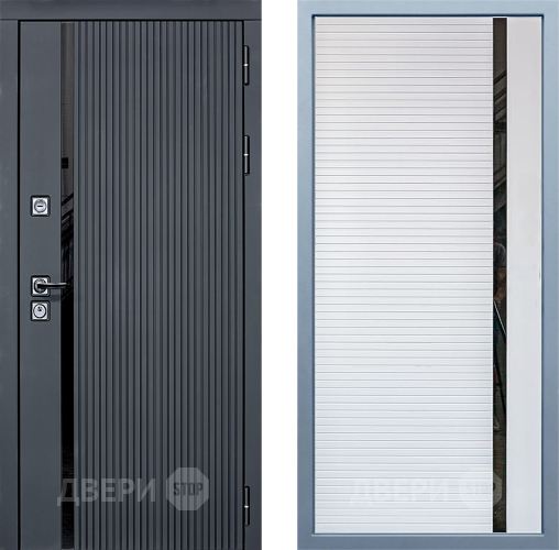 Входная металлическая Дверь Дива МХ-46 STR МХ-45 Белый матовый в Голицыно