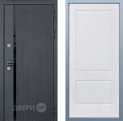 Входная металлическая Дверь Дива МХ-46 STR Д-7 Белый в Голицыно