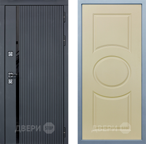 Входная металлическая Дверь Дива МХ-46 STR Д-8 Шампань в Голицыно