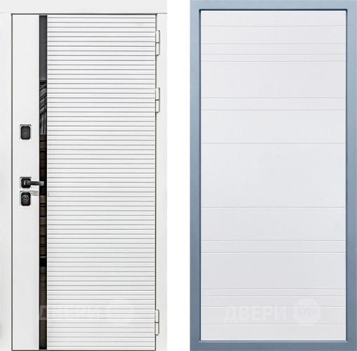 Входная металлическая Дверь Дива МХ-45 Белая STR Д-5 Белый в Голицыно