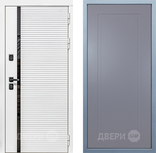 Входная металлическая Дверь Дива МХ-45 Белая STR Н-10 Силк Маус в Голицыно