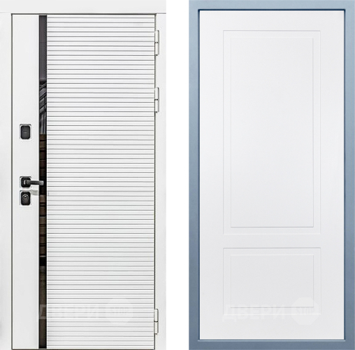 Входная металлическая Дверь Дива МХ-45 Белая STR Н-7 Белый в Голицыно