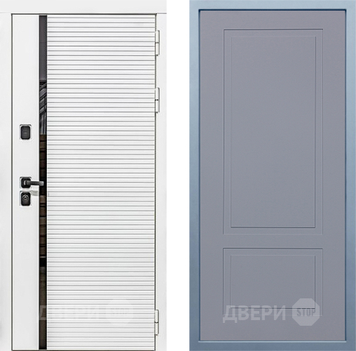Входная металлическая Дверь Дива МХ-45 Белая STR Н-7 Силк Маус в Голицыно