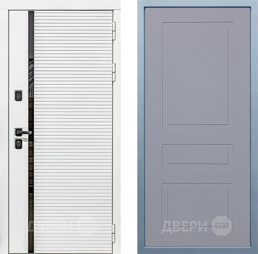 Входная металлическая Дверь Дива МХ-45 Белая STR Н-13 Силк Маус в Голицыно
