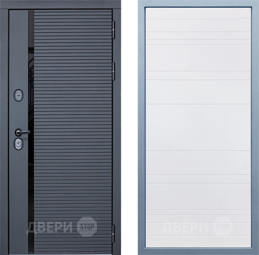 Входная металлическая Дверь Дива МХ-45 STR Д-5 Белый в Голицыно