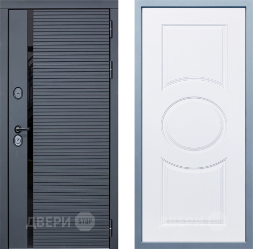 Входная металлическая Дверь Дива МХ-45 STR Д-8 Белый в Голицыно