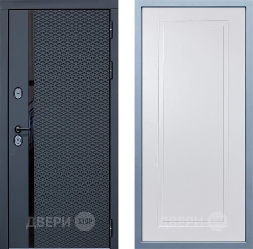 Входная металлическая Дверь Дива МХ-47 STR Н-10 Белый в Голицыно