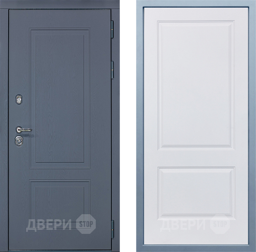 Входная металлическая Дверь Дива МХ-38 STR Д-7 Белый в Голицыно