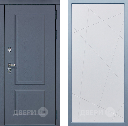 Входная металлическая Дверь Дива МХ-38 STR Д-11 Белый в Голицыно