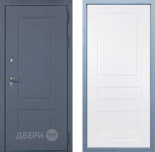 Входная металлическая Дверь Дива МХ-38 STR Н-13 Белый в Голицыно
