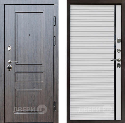 Входная металлическая Дверь Престиж Классика Венге Porte Белый в Голицыно