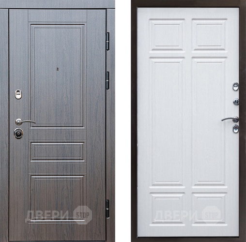 Входная металлическая Дверь Престиж Классика Венге Премиум Лиственница белая в Голицыно