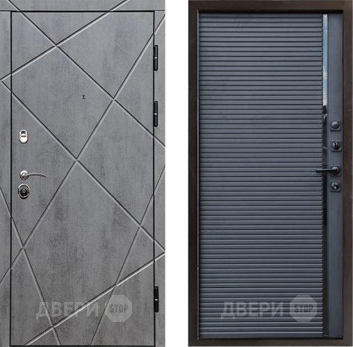 Входная металлическая Дверь Престиж Лучи Porte Черный кварц в Голицыно