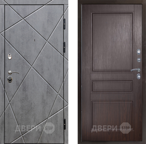 Входная металлическая Дверь Престиж Лучи Классика Венге в Голицыно