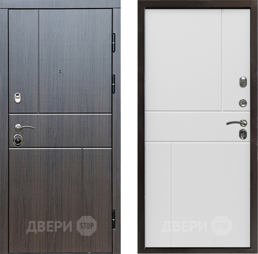 Входная металлическая Дверь Престиж Горизонт Венге Горизонт Бетон белый в Голицыно