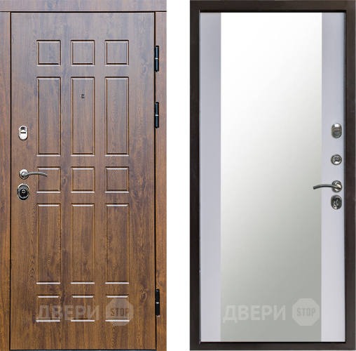 Дверь Престиж Стандарт Зеркало Белый софт в Голицыно
