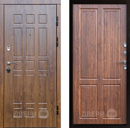 Входная металлическая Дверь Престиж Стандарт Премиум Орех светлый в Голицыно