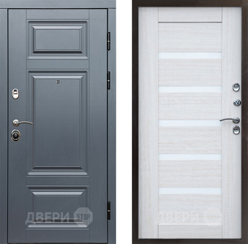 Входная металлическая Дверь Престиж Премиум Царга Лиственница белая в Голицыно