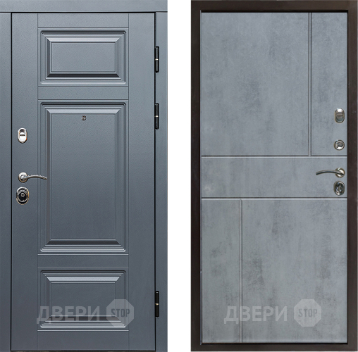 Входная металлическая Дверь Престиж Премиум Горизонт Бетон темный в Голицыно