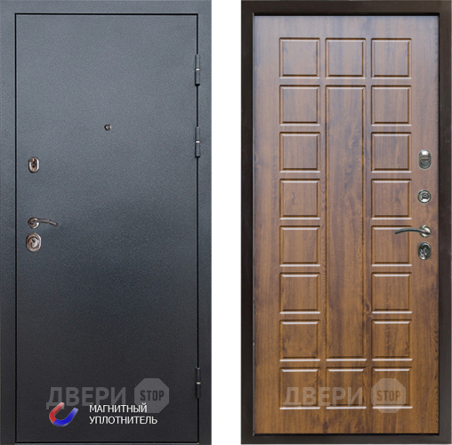 Входная металлическая Дверь Престиж Графит Престиж Дуб в Голицыно