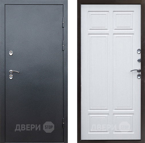 Дверь Престиж TERMO с терморазрывом Снегирь Серебро Премиум Лиственница белая в Голицыно