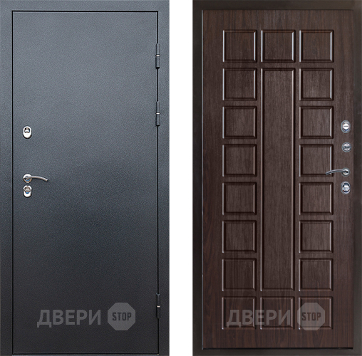 Входная металлическая Дверь Престиж TERMO с терморазрывом Снегирь Серебро Престиж Венге в Голицыно