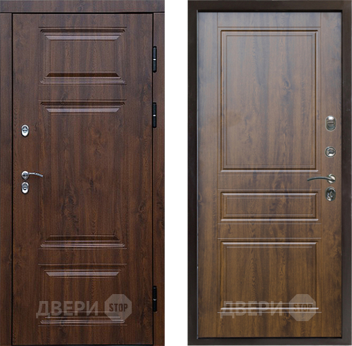 Входная металлическая Дверь Престиж TERMO с терморазрывом Премиум Орех Классика Дуб в Голицыно