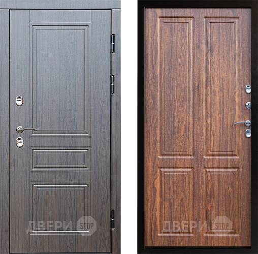 Входная металлическая Дверь Престиж TERMO с терморазрывом Классика Премиум Орех светлый в Голицыно