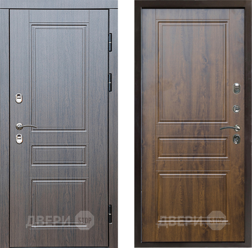 Входная металлическая Дверь Престиж TERMO с терморазрывом Классика Классика Дуб в Голицыно