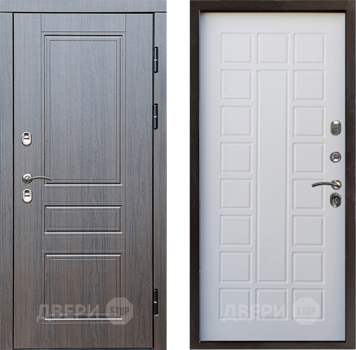 Входная металлическая Дверь Престиж TERMO с терморазрывом Классика Престиж Белое дерево в Голицыно