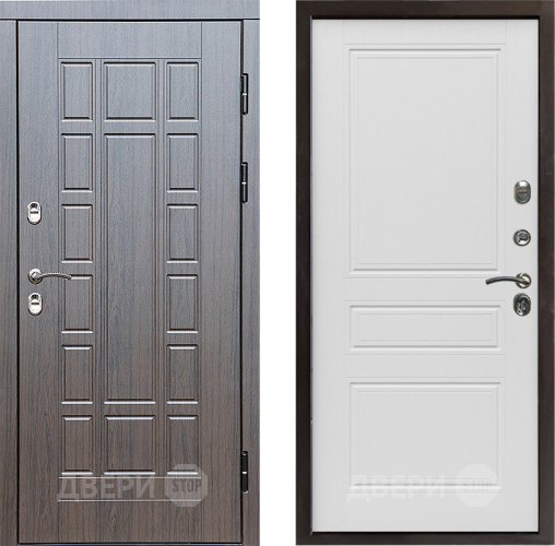 Входная металлическая Дверь Престиж TERMO с терморазрывом Престиж Классика Лиственница белая в Голицыно