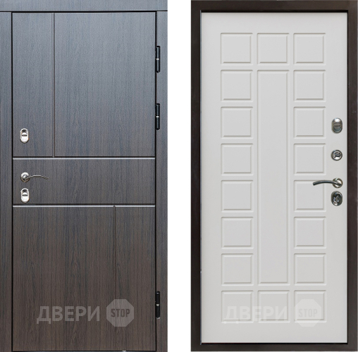 Входная металлическая Дверь Престиж TERMO с терморазрывом Горизонт Венге Престиж Бежевый мат в Голицыно